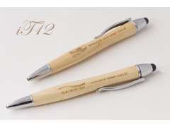 iT12 電容式觸控原木筆（2in1 Wooden Capacitive Stylus pen）