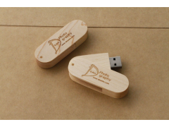 W100 木質旋轉隨身碟（Wooden Swivel Flash drive）