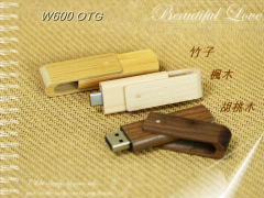 W600-OTG Type-C OTG 木質旋轉碟（ Type-C OTG Swivel Flash drive）